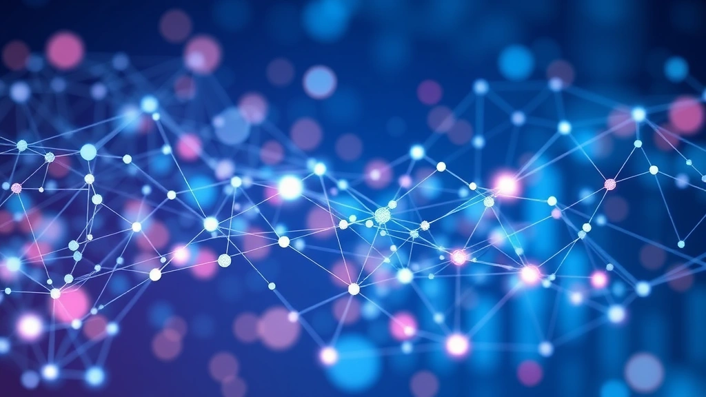 An abstract visualization of interconnected healthcare data nodes and pathways flowing together, representing integrated care coordination and seamless information sharing