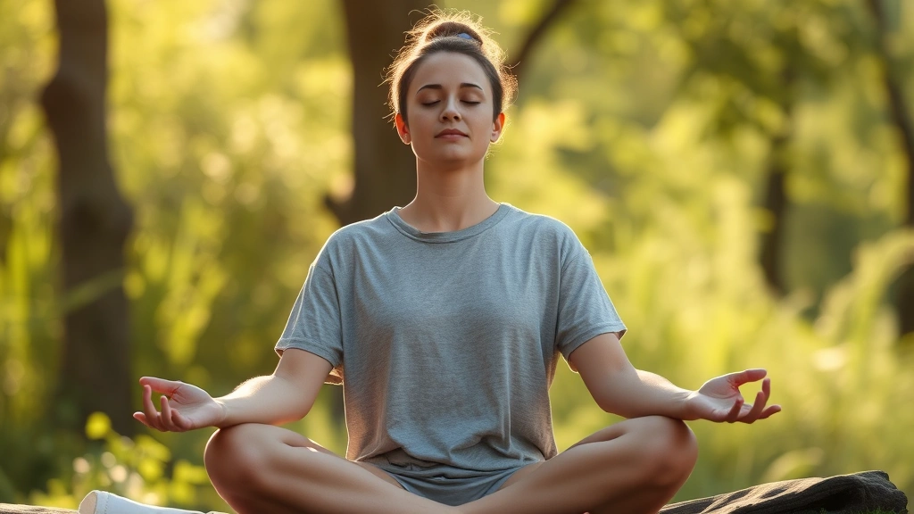 Person meditating peacefully in natural light, representing holistic wellness and mental health integration with overall wellbeing